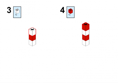 How to Build a LEGO Candy Cane 